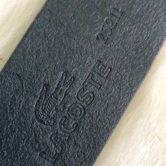 Lacoste Dark Bluish Leather Belt main image 8